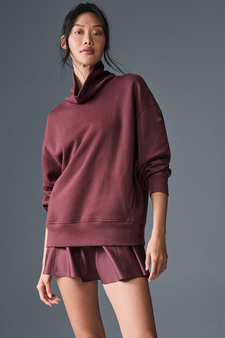 Hazy Mock Neck Pullover