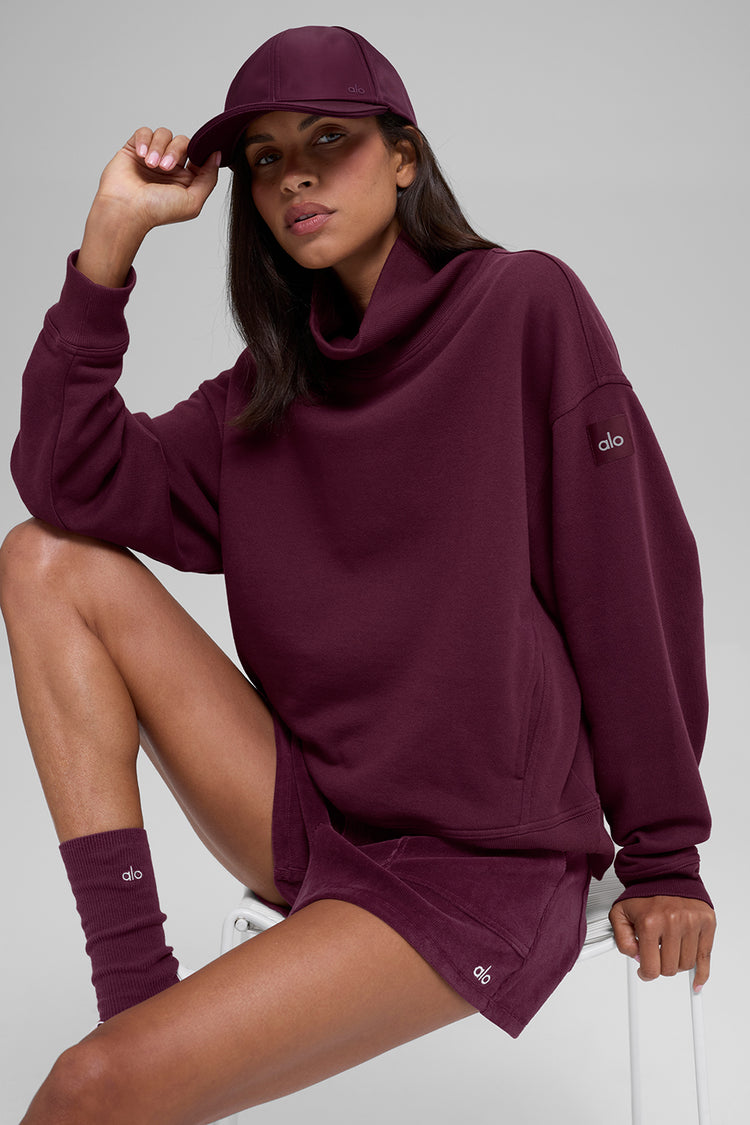 Hazy Mock Neck Pullover
