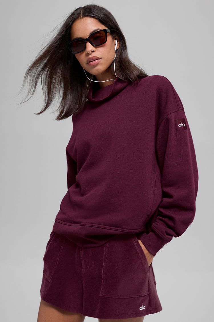Hazy Mock Neck Pullover