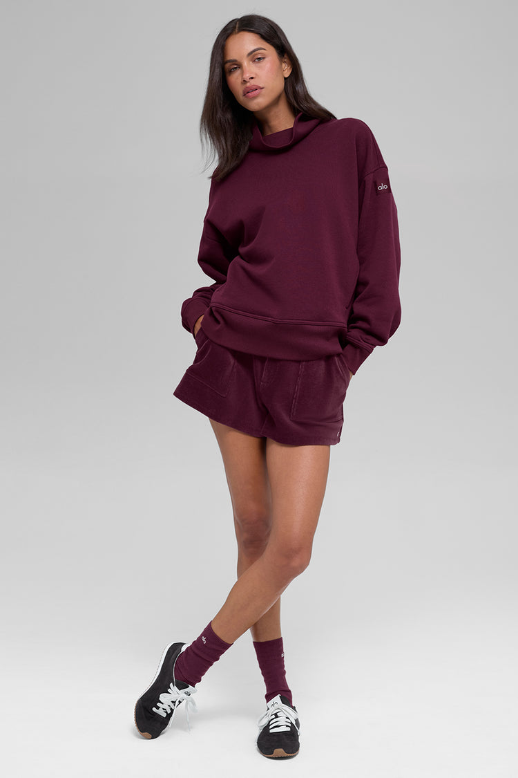 Hazy Mock Neck Pullover