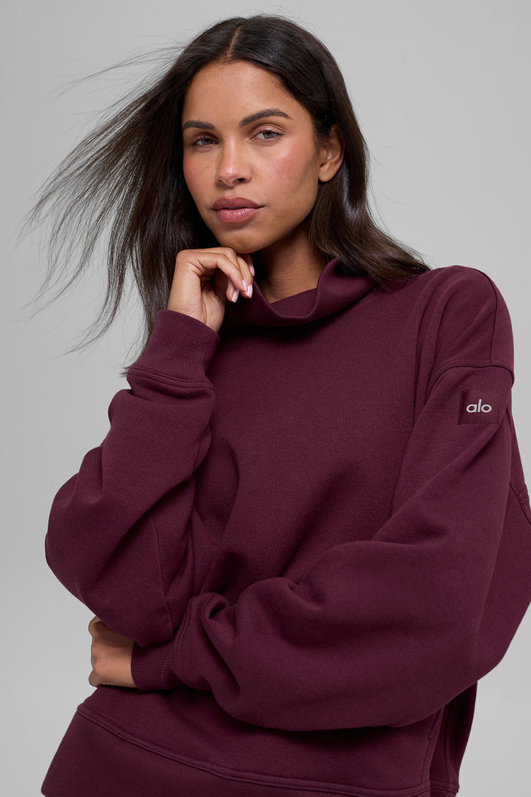 Hazy Mock Neck Pullover