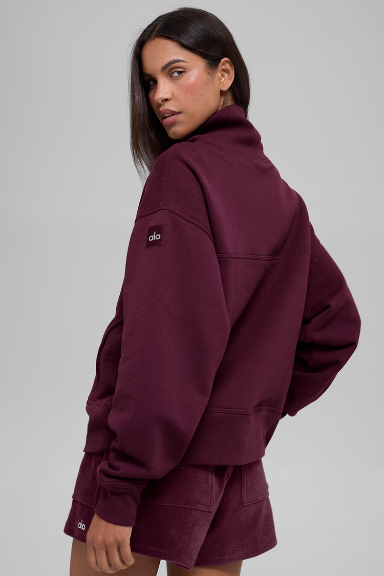 Hazy Mock Neck Pullover